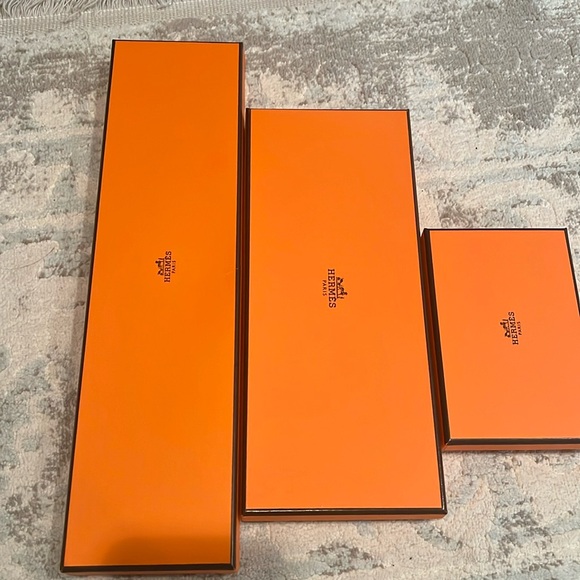 3 pc empty Hermes box set - Picture 1 of 1